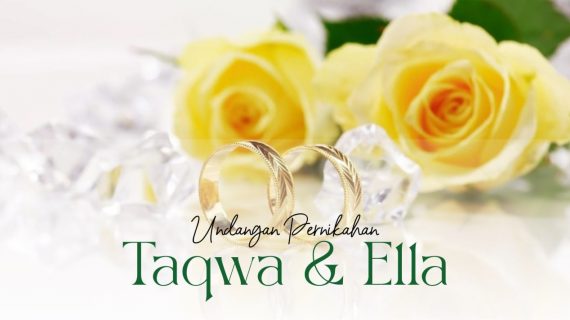 Undangan Pernikahan Taqwa dan Ella